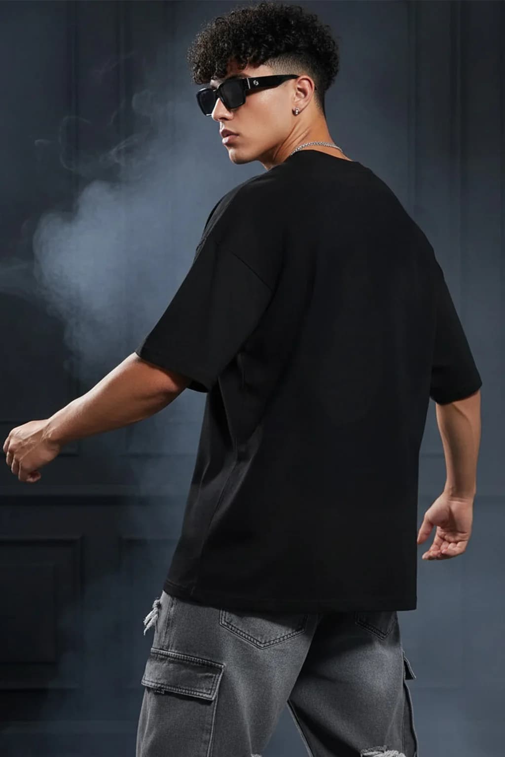 Street Skull Oversized T-Shirt — White